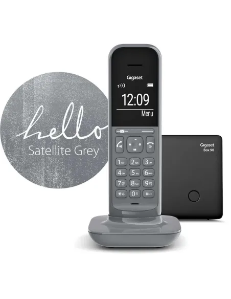 Gigaset CL390 Gris Teléfono DECT Analógico identificador de llamadas