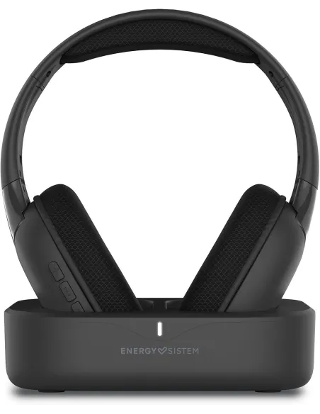 Energy Sistem SoundReel TV Negros Headphones de TV con Base de Carga y conexión RF
