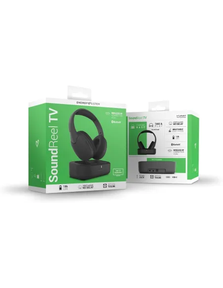 Auriculares inalámbricos Energy Sistem SoundReel TV Negros