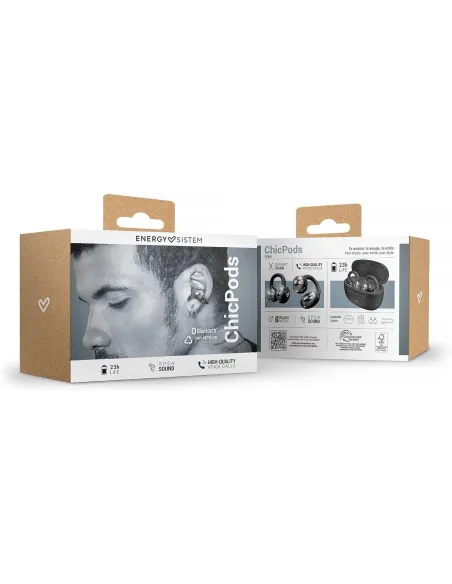 Auriculares TWS abiertos Energy Sistem ChicPods Negros