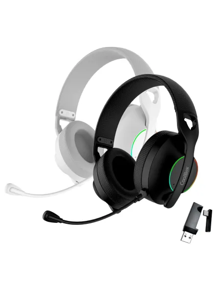 Coolbox WB01 RGB Auriculares Inalámbricos Negros
