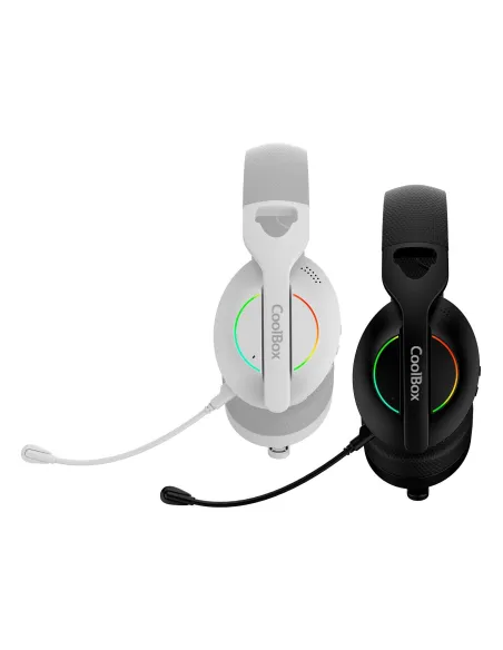 Coolbox WB01 RGB Auriculares Inalámbricos Negros