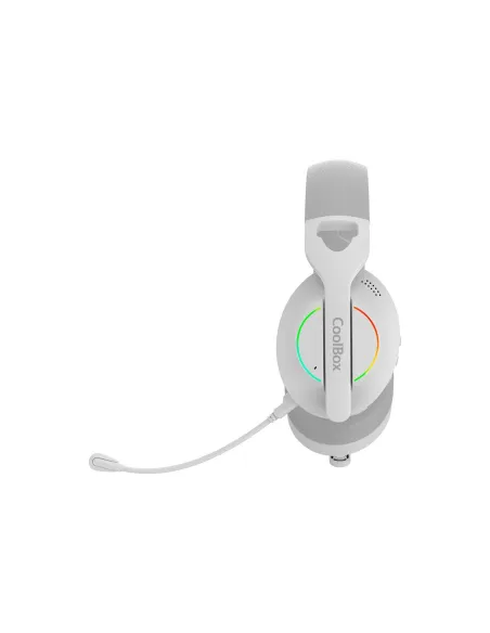 Coolbox WB01 RGB Auriculares Inalámbricos Blancos