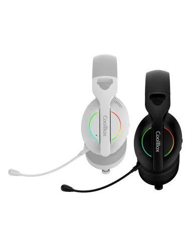 Coolbox WB01 RGB Auriculares Inalámbricos Blancos