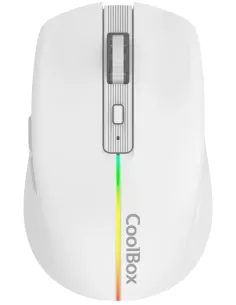 Coolbox W01 Ratón Inalámbrico 1600 DPI Blanco-RATO61827