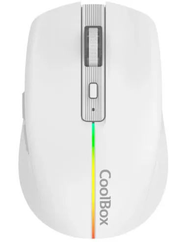 Coolbox W01 Ratón Inalámbrico 1600 DPI Blanco