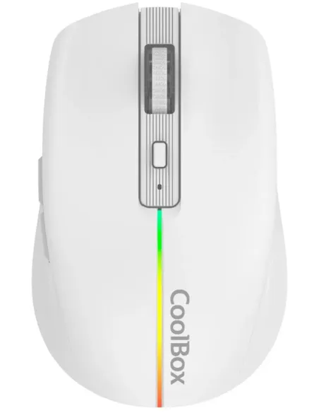 Coolbox W01 Ratón Inalámbrico 1600 DPI Blanco