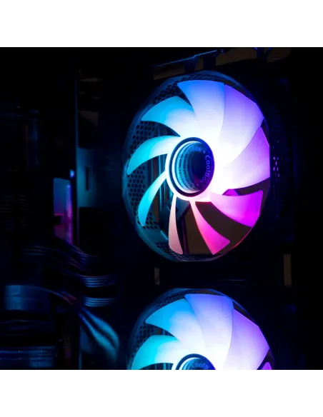 Coolbox Infinity Ventilador Suplementario 120mm ARGB Negro