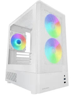 Mars Gaming MC-ONYXW Blanca Caja Gaming Micro-Atx Mesh Metálico 3x Ventiladores a DoRGB Doble Cámara-ICACMM0349