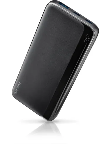 NGS Quiz 10 Negro PowerBank 10000 mAh 22,5 W carga rápida LED ultrafina