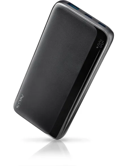 NGS Quiz 10 Negro PowerBank 10000 mAh 22,5 W carga rápida LED ultrafina