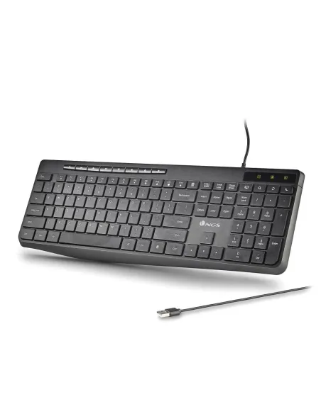 Teclado NGS Spectra USB ultrafino silencioso
