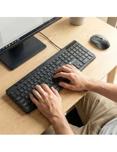 Teclado NGS Spectra USB ultrafino silencioso