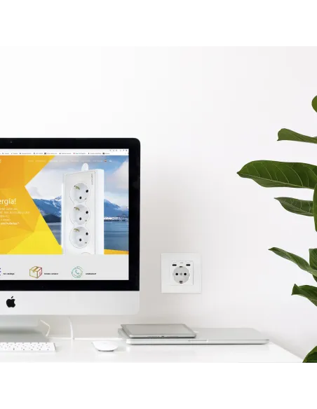 Toma de corriente Nanocable 10.35.0012 Schuko con 2 USB-C PD