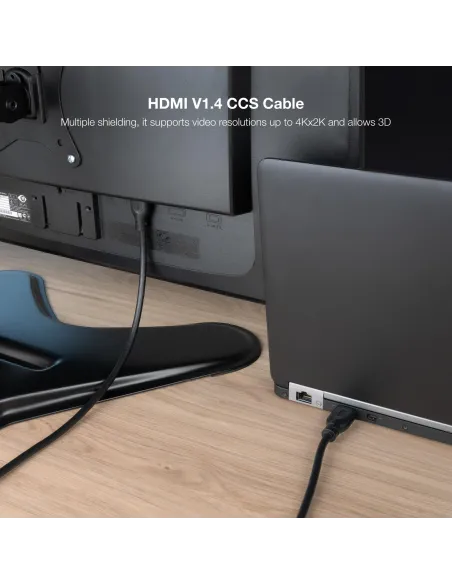 Cable HDMI: Nanocable 10.15.4701 V1.4 CCS 1 m
