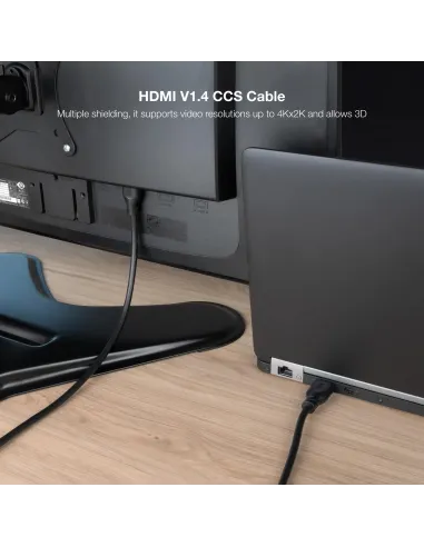Cables HDMI Nanocable 10.15.4702 HDMI 1,8 m V1.4 CCS A/M-A/M