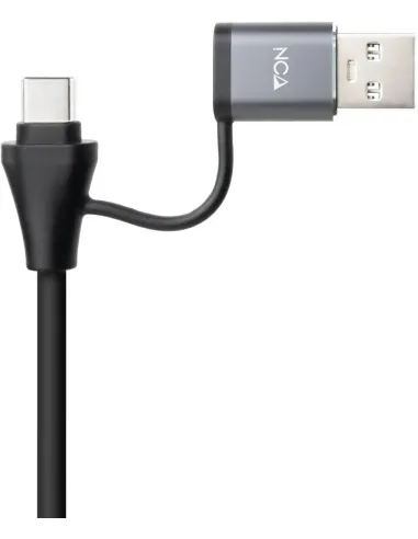 Adaptador Ethernet Nanocable 10.03.0412 USB-C con hub