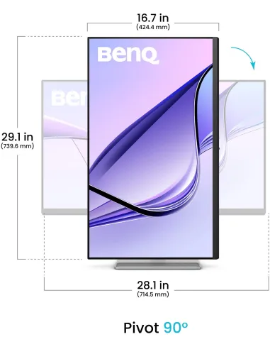 Monitor: BenQ MA320UP 31,5" 4K USB-C 90 W