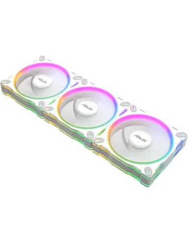 ASUS Prime MR120 ARGB Reverse White  3in1 Ventiladores 120mm PWM Iluminación 20 LEDs Blanco