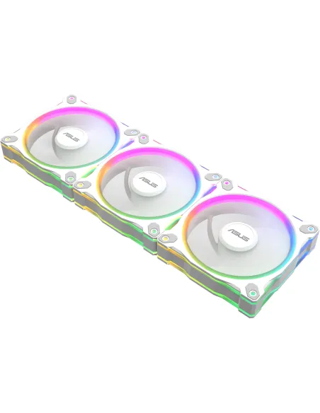ASUS Prime MR120 ARGB Reverse White  3in1 Ventiladores 120mm PWM Iluminación 20 LEDs Blanco