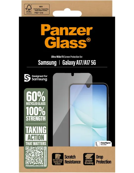 Protector de pantalla PanzerGlass PG63856 para Galaxy A17