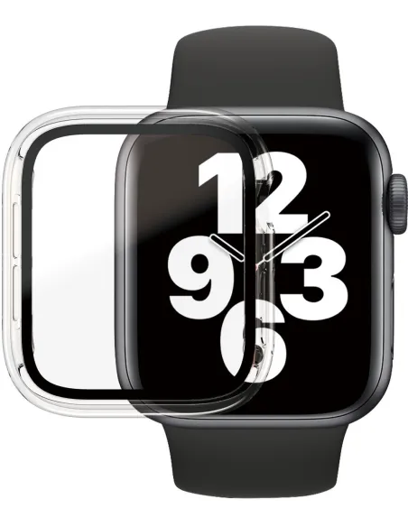 PanzerGlass® 3642 Full Body Funda con Protector Transparente para Apple Watch 44 mm (Watch SE 44 mm, Series 4/5/6 44 mm)