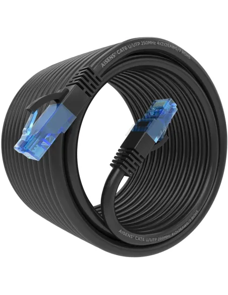Aisens A135-0850 Cable de Red RJ45 Cat.6 UTP 10m Negro