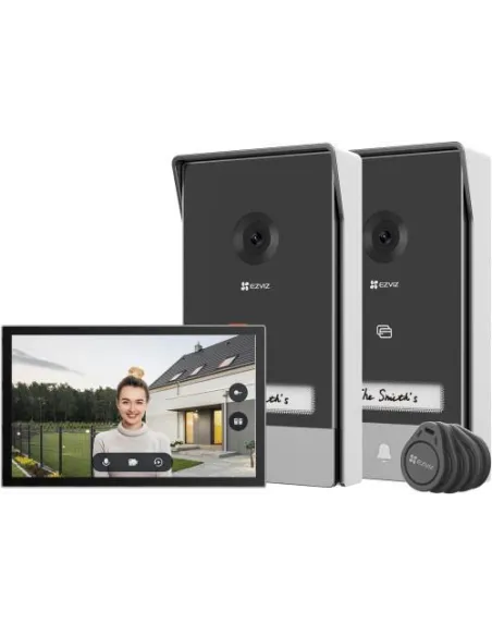 EZVIZ HP7 Negro Kit de 2 unidades de Videoportero 2 Hilos WiFi 2K
