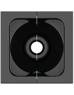 Kramer T-IN2-RND2(B) Plus caja de conectividad redonda de sobremesa con tapa (2 módulos), negro-1397302