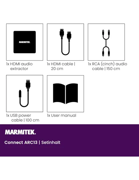Extractor de audio: Marmitek Connect ARC13 HDMI