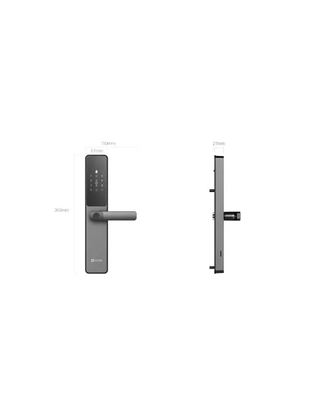Cerradura inteligente con Huella Dactilar: EZVIZ DL05 5085