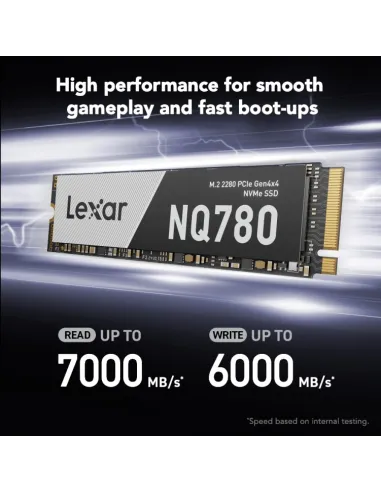 SSD interno: Lexar NQ780 512 GB PCIe 4.0 NVMe