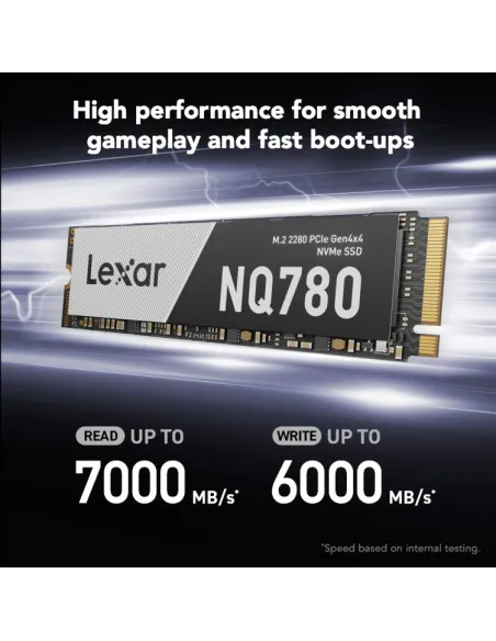 SSD interno: Lexar NQ780 512 GB PCIe 4.0 NVMe