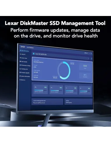 SSD interno: Lexar NQ780 512 GB PCIe 4.0 NVMe