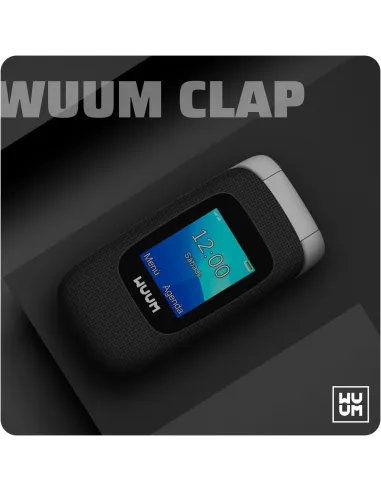 Teléfono: WUUM Clap Negro con tapa y Dual SIM 2G