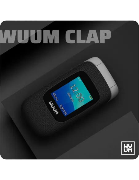 Teléfono: WUUM Clap Negro con tapa y Dual SIM 2G