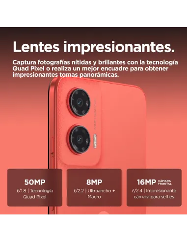Móvil: Motorola moto g35 5G 8/256GB Guava Red