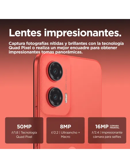 Móvil: Motorola moto g35 5G 8/256GB Guava Red