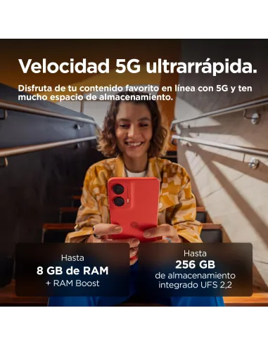 Móvil: Motorola moto g35 5G 8/256GB Guava Red