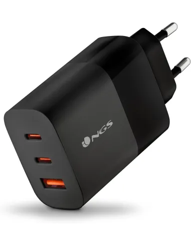 NGS BUD Negro Cargador Carga Rápida 65W USB-C