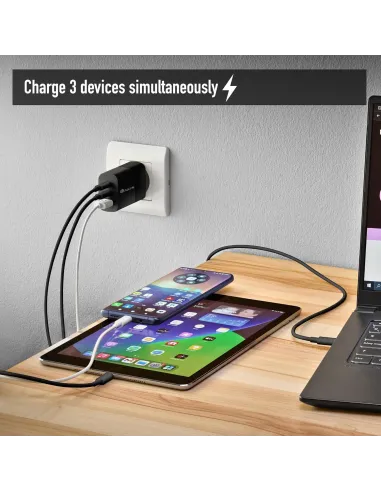 NGS BUD 65W: cargador GaN 65W 2 USB-C + USB-A