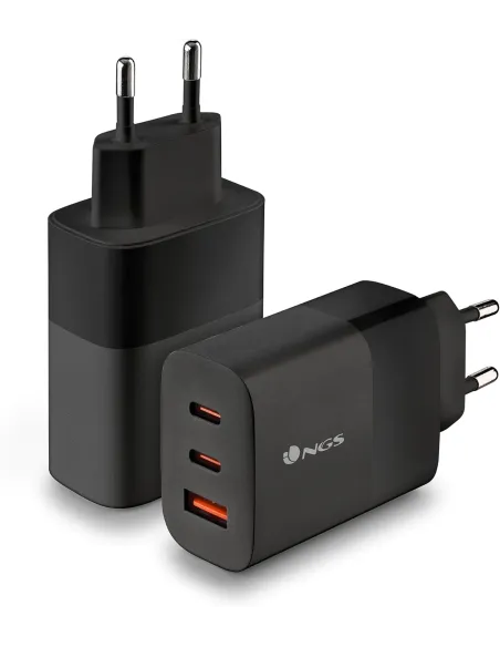 NGS BUD 65W: cargador GaN 65W 2 USB-C + USB-A