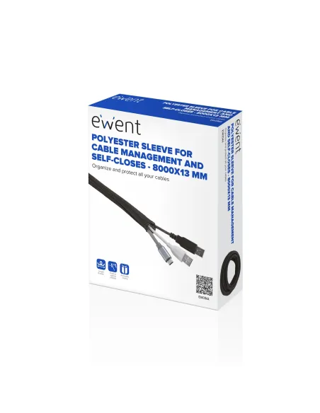 Ewent EW1561 Pasacables Universal Negro