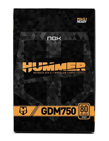 Fuente ATX: NOX Hummer GDM 750W Gold