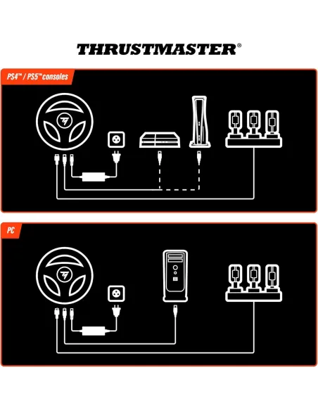 Volante: Thrustmaster T248R con pedales para PS5/PS4
