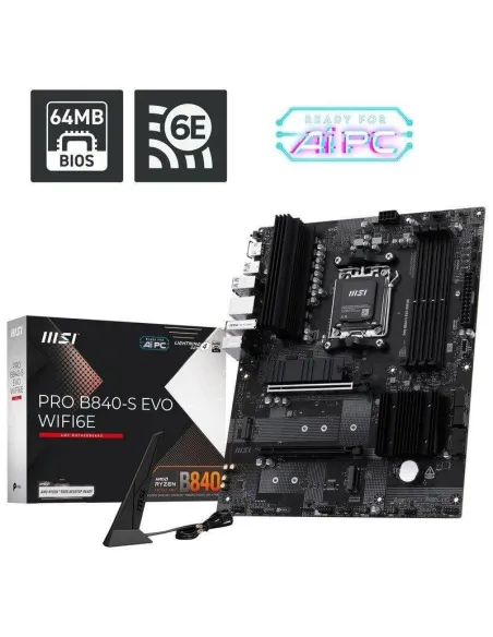 Placa base: MSI PRO B840-S EVO WIFI6E AM5 ATX
