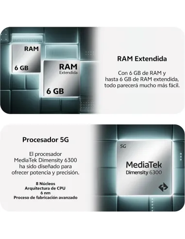 Móvil: Vivo Y29s 5G 6GB/256GB Plata Libre