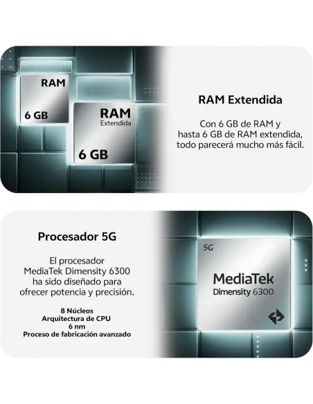 Móvil: Vivo Y29s 5G 6GB/256GB Plata Libre