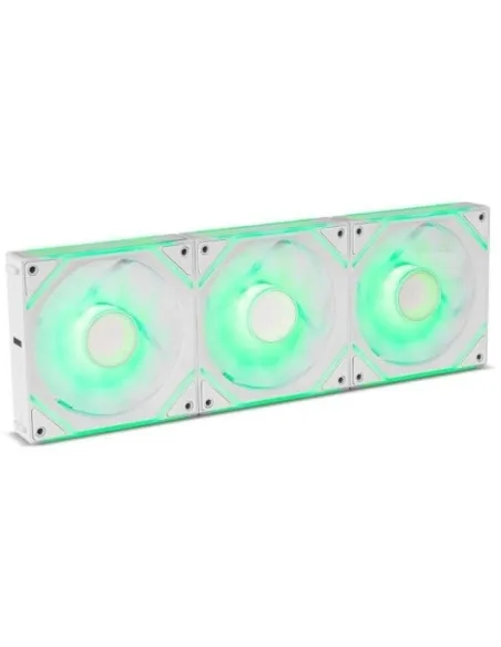 Pack de 3 ventiladores: NOX Hummer PRO LINK ARGB Blanco