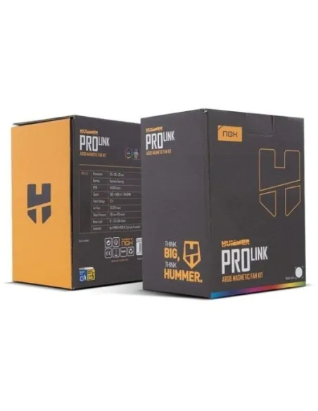 Pack de 3 ventiladores: NOX Hummer PRO LINK ARGB Blanco